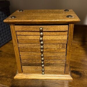 VTG Wooden CoasterSet with  Storage Box